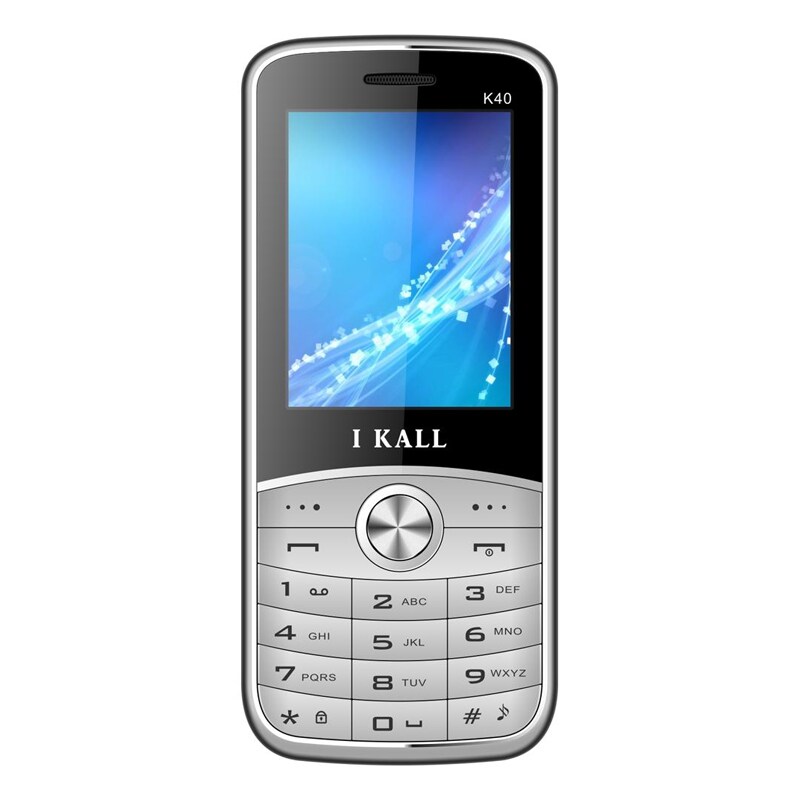 Buy I Kall K40 Dual SIM Feature Phone (Silver, Below256MB RAM, 64MB