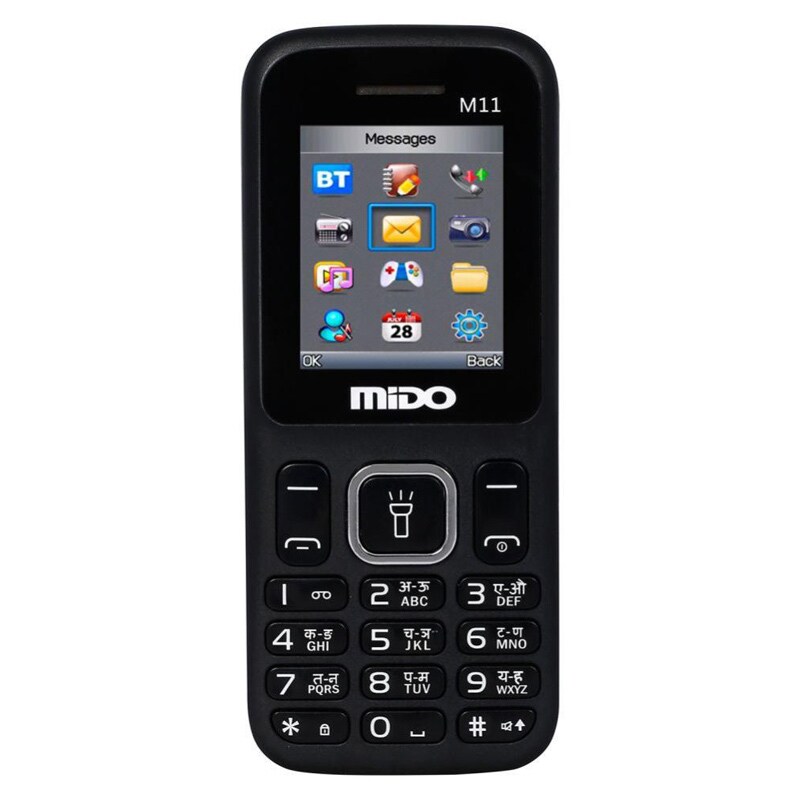 Buy Mido M11 Dual Sim Feature Phone (Black and Green) Price in India