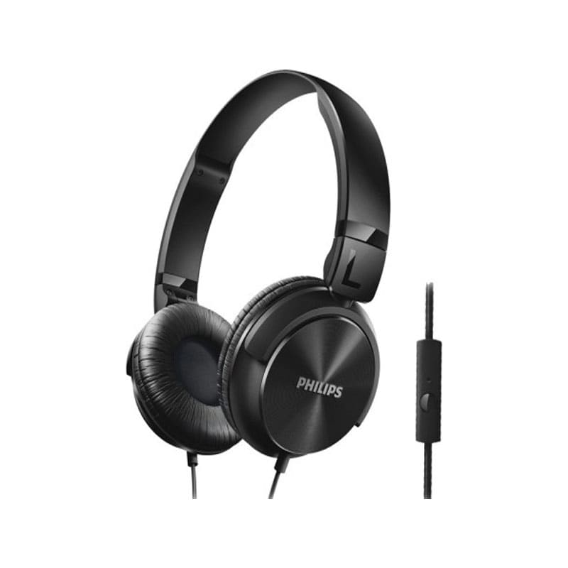 Philips SHL3195BK Dynamic Wired Headphones Black Price in