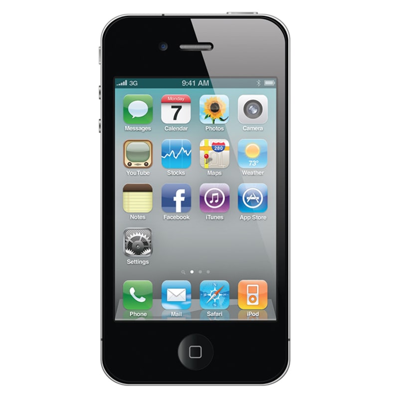 Buy Refurbished Apple iPhone  4  Black 512MB RAM 8GB 