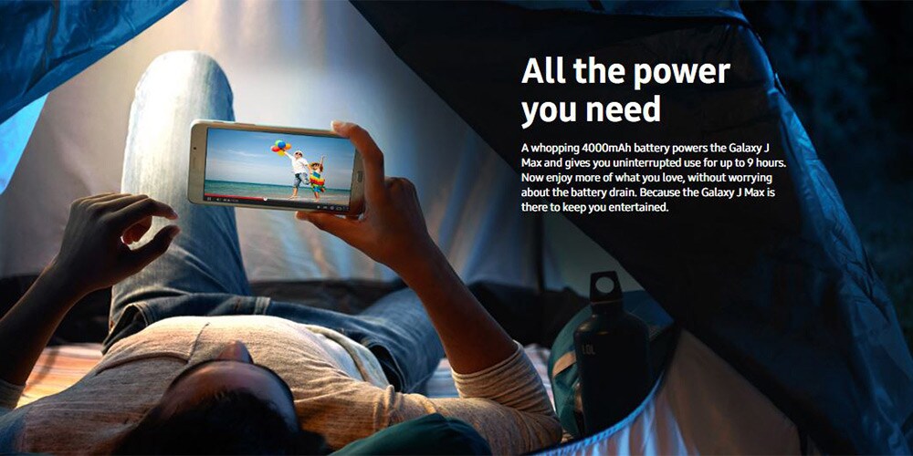 samsung galaxy j max with wi fi 4g tablet
