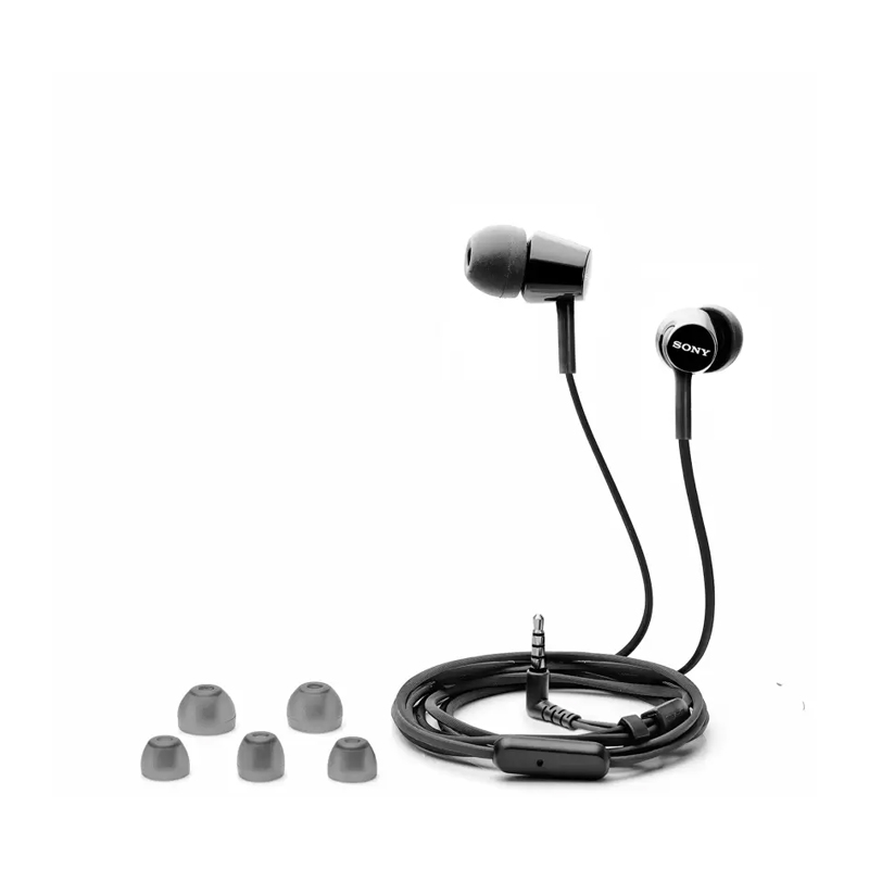 Sony MDR-EX155AP Wired Headset with Mic Black Price in ...