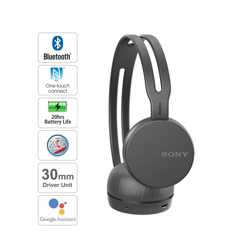Sony WHCH400 Wireless Bluetooth Headset with Mic Black Price in India Buy Sony WHCH400