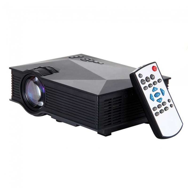 Unic UC46+ Upgraded 1200 Lumens Portable LED Projector Black Price in
