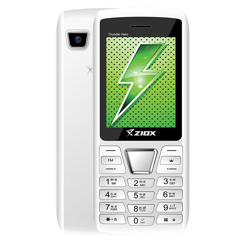 Buy Ziox Thunder Hero Dual SIM Feature Phone (White) Price in India (17